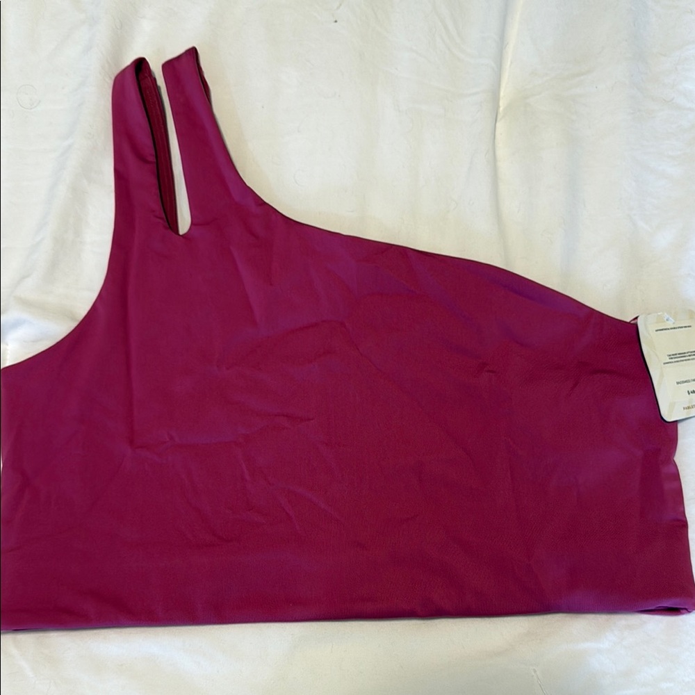 Fabletics Pink Asymmetrical Sports Bra Intimates